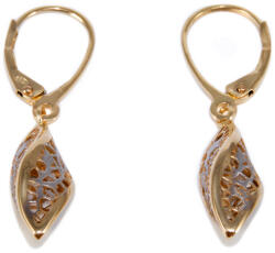 Ékszershop Bicolor áttört lógós arany fülbevaló (1328474)