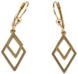 Ékszershop Dupla rombusz lógós arany fülbevaló (1328685)