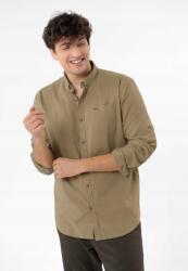 Volcano Férfi Viszkóz Lenvászon Ing Bézs Volcano K-vinces L (Volcano M09400_S26_102)