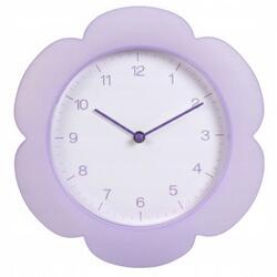 SEGNALE Falióra Lila Virágos 23 CM konyhába nappaliba Dekoratív (HZ1993520 -purple)