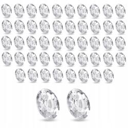 MIXFORM Rivoli Akril strasszok, Ovális, Fazettázott, Átlátszó, 18x13x5mm, 50db (13WB32598)