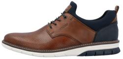 RIEKER Pantofi barbati, maro, casual, piele naturala, cu talpa joasa, Rieker 14450-22-Maro (Marime: 45) (14450-22-Maro-45)