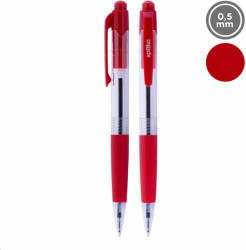 Spoko S0112 Golyóstoll 0, 5 mm Piros Tinta Átlátszó Tolltest (S011273112)