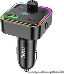 hoco. Pole E81 - 30W PD autós töltő FM transmitterrel és digitális kijelzővel (6942007612296)