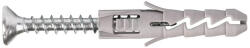  Ipari kivitelű nylon tipli 5x25mm faforgácslap csavarral 3, 5x30mm