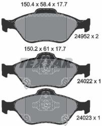 TEXTAR Fékbetét készlet TEXTAR 2495201 for TOYOTA (2495201)