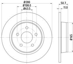 MINTEX féktárcsa MINTEX MDC2357 for FORD (MDC2357)