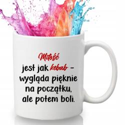 Style Couture Fehér Bögre Vicces Ajándékba Párodnak Szerelem Olyan Mint A Kebab