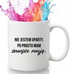 Style Couture Bögre Fehér Vicces Ajándék Minden Alkalomra Egyszerűen Mindig Igazam van