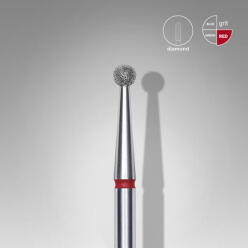  Staleks csiszolófej gyémánt - piros gömb - 2, 5mm