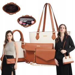  4IN1 Válltáska Szett - Funkcionalitás És Elegancia A Mindennapokra Barna