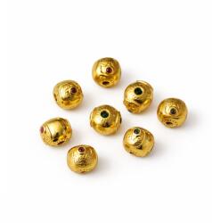  Charm Turmalina Mixta 6x5x5 mm Argint 925 Aurit accesoriu elegant DIY 1 Buc