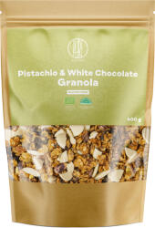  BrainMax Pure® Pistachio & White Chocolate Granola, fistic și ciocolată albă, BIO, 400 g