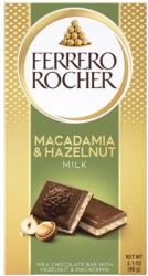 Ferrero Rocher táblás tejcsokoládé mogyorós és macadámia töltelékkel 90g
