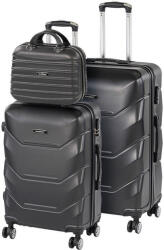 Leziter TraveLux Max X gurulós bőrönd szett (hlLTRMBS-X-BL)