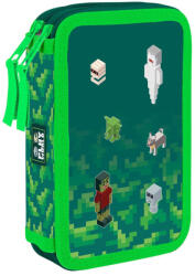 KARTON P+P Minecraft mintás tolltartó, 2 emeletes, üres, OXY 2026 Playworld (KPP-8-53026) - mesescuccok