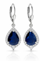 HOLDCSEPP ezüst fülbevaló - 32 mm (sötétkék) (2026040101)