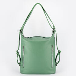 SOFILINE Rucsac verde menta din piele naturala 2 in 1 Lucia 121 (8980GREEN)
