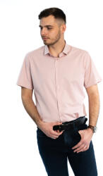 Thomas Jeans púderrózsaszín slim fit rövid ujjú ing