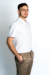 Thomas Jeans fehér slim fit rövid ujjú ing