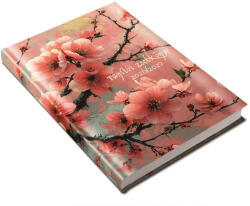 Realsystem Tanítói zsebkönyv A5, műbőr 145mmx205mm, fehér lapokkal cseresznyevirág 2026/2027 Realsystem - vegyesbolt