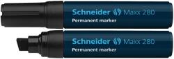 Schneider Permanent marker SCHNEIDER Maxx 280, varf tesit 4+12mm - negru (S-128001) - officeclass