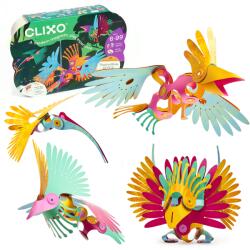 Clixo Joc magnetic de construit Clixo Pasari tropicale, 22 piese (CL-TRBD-TR-1)