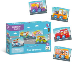 Dodo Set magnetic pentru copii Calatorie cu masina, 8 piese, 3 ani+ (DO200253)