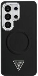 GUESS Carcasa Guess Embossed Ring Triangle Logo cu MagSafe compatibila cu Samsung Galaxy S26 Ultra, Negru (3666339613877)