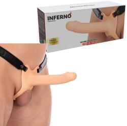  Реалистичен страпон, силиконов пенис, 18см. - Inferno Strap-on (D-245552)