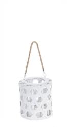 Bizzotto Felinar lemn alb Esagono 18x20 cm (0140795X)