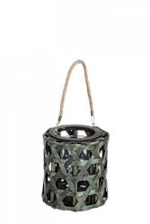 Bizzotto Felinar lemn verde Esagono 18x20 cm (0140792X)
