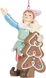 Clayre & Eef Ornament brad Craciun Elf polirasina multicolora 8x4x11 cm (6PR5298X)