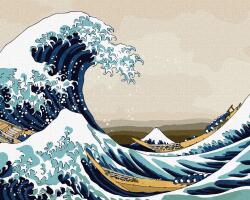 Ideyka Pictură pe numere - Marele Val de lângă Kanagawa ©Katsusika Hokusai 40 x 50 cm Carte de colorat