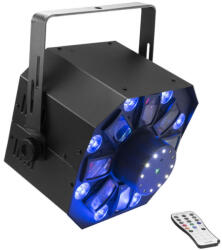  EUROLITE LED FE-1750 Hybrid Laserflower - 4-in-1 DJ Fényeffekt (Derby / Lézer / Wash / Strobe) - fenytechnikashop