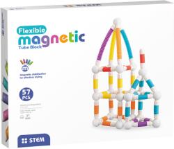 Bufnitel Set de constructie STEM magnetic cu tuburi flexibile, 57 piese (CH1453)