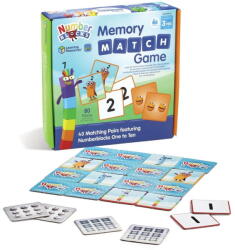 Hand2Mind Joc de memorie Numberblocks cu 80 cartonase pentru invatarea numerelor (HM95399-UK)