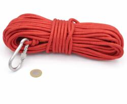 Magneo Smart Funie magnet fishing poliester 8 mm / 20 m cu carabină, sfoară din polyester (terylene)