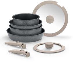 Monix Set vase de gatit Pietra, aluminiu, antiaderente, 8 piese