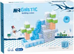 Bufnitel Cuburi magnetice de iarna pentru constructii creative, 52 piese, 2.5 cm (CH1263)