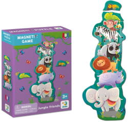 Dodo Set magnetic Dodo Prietenii din jungla, 8 piese, joc educativ 3+ ani (DO200256)