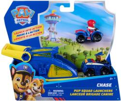 Spin Master Patrula Catelusilor Set Figurina Chase si Vehicul cu Lansator (6074765_20155099) Figurina