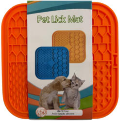 CiliCili Szilikon nyalólap kutyáknak és macskáknak - narancssárga (61787-N)