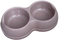 BPS Dupla Etetőtál - rózsaszín, műanyag 500ml (609228-R)