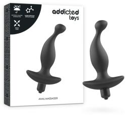 Addicted Toys Masajer anal Addicted Toys, vibrații, stimulare prostată și perineu, silicon moale, rezistent la apă, negru (D-227632)