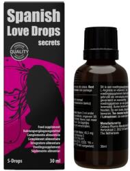 Cobeco Pharma Picături afrodisiace Cobeco Spanish Love Drops Secrets Love, pentru energie sexuală și intensificarea plăcerii, 30 ml (D-245082)