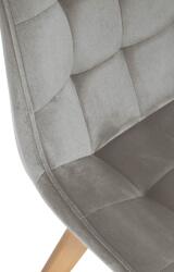 CLP Brook bársony szék, szürke (321796)