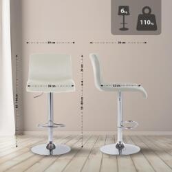 CLP Bárszék Hoover bársony C, krém (327034)