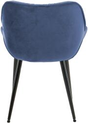 CLP Tanna bársony 4db-os székkészlet, kék (318483)