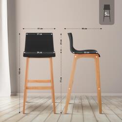 CLP Bárszék Hoover Natura 4 méteres váz, fekete (101892901)